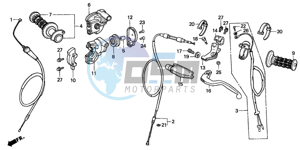 HANDLE LEVER/SWITCH CABLE