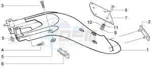 Liberty 50 4t RST Delivery drawing Rear mudguard