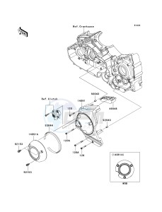 VN 1700 C [VULVAN 1700 NOMAD] (9FA) C9F drawing CHAIN COVER