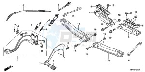 TRX420FMC drawing PEDAL/STEP