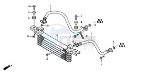 TRX350TM FOURTRAX 350 drawing OIL COOLER