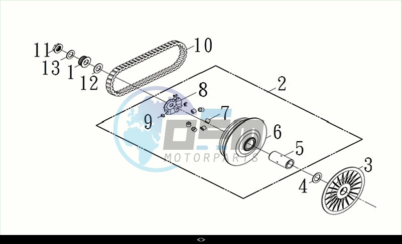 MOVABLE DRIVE FACE / MAXSYM TL 508 (TL50W2-EU) (M2)