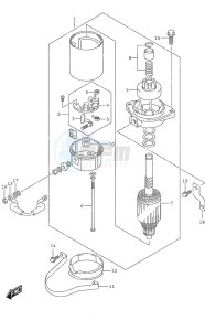 DF 25A drawing Starting Motor