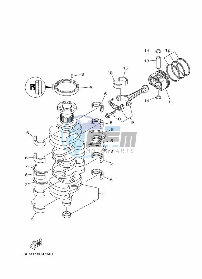 CRANKSHAFT--PISTON