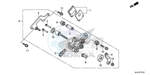 NC750SDE NC750SD Europe Direct - (ED) drawing PARKING BRAKE CALIPER