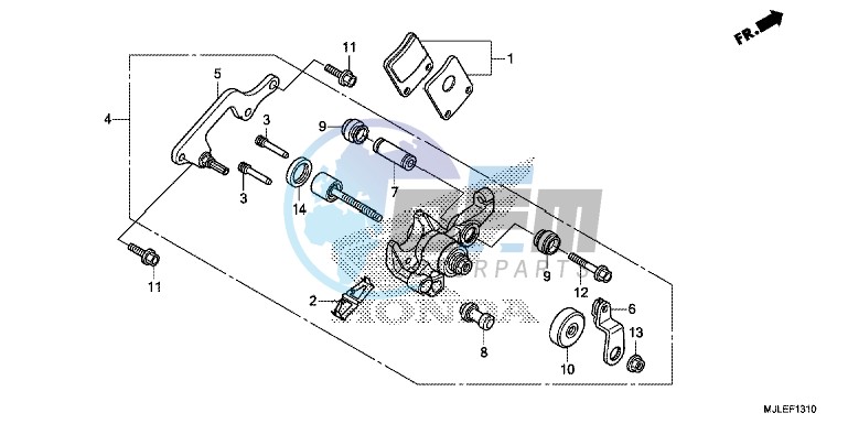 PARKING BRAKE CALIPER