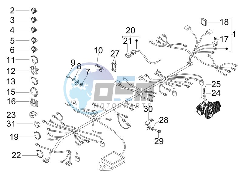 Main cable harness