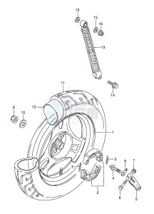 AE50 (E1) drawing REAR WHEEL