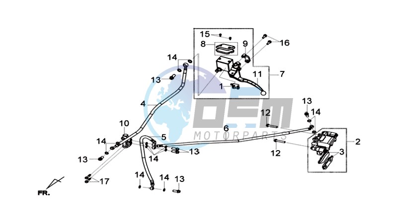 REAR BRAKE CALIPER / BRAKE MOUNT