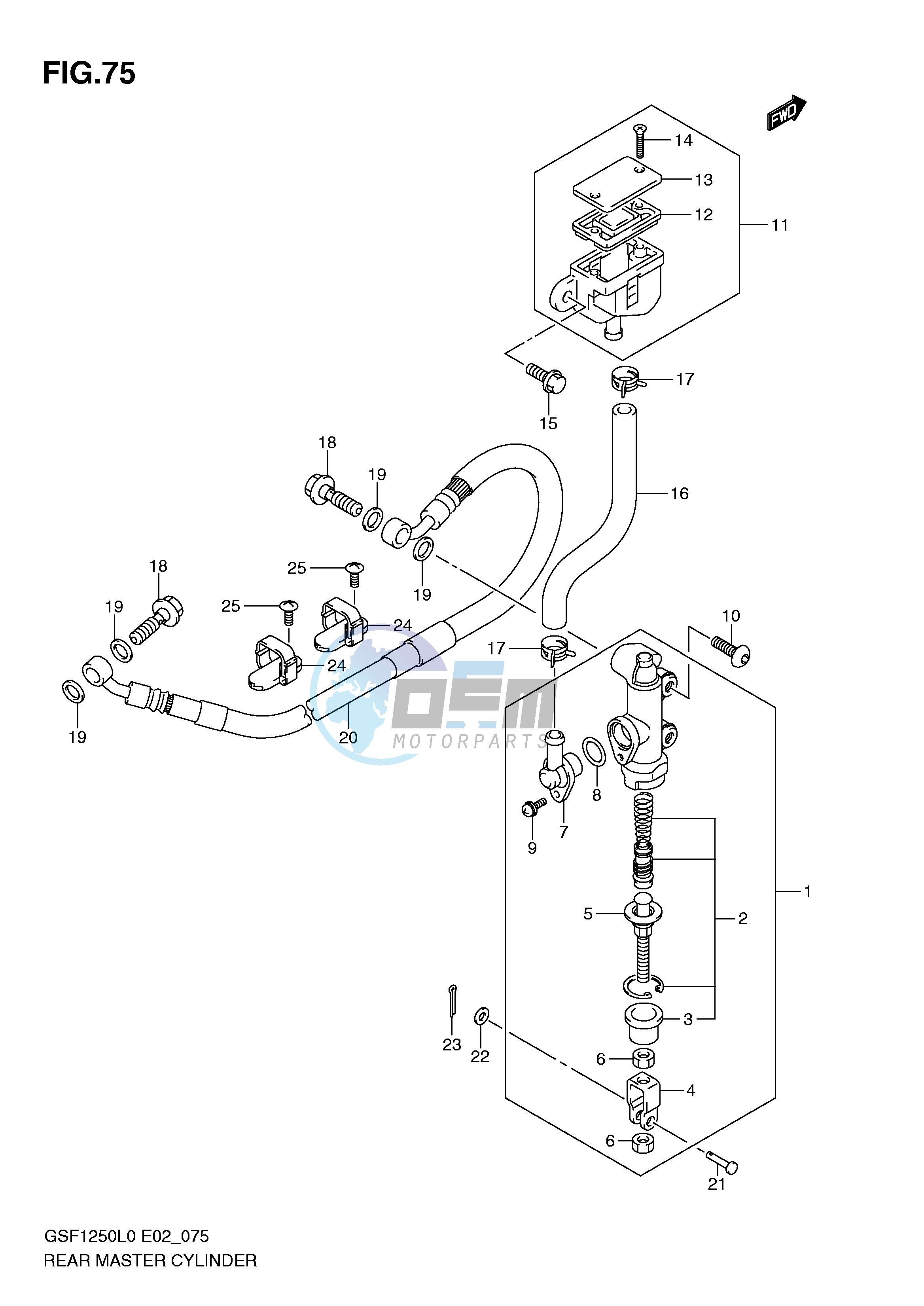 REAR MASTER CYLINDER (GSF1250L0)