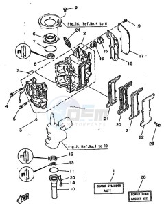 6C drawing CYLINDER--CRANKCASE