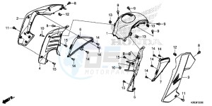 MSX125E MSX125 UK - (E) drawing SHROUD