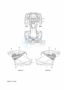 YFM700FWB KODIAK 700 (B6KA) drawing GRAPHICS