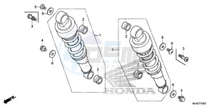 VT750SE Shadow E drawing REAR CUSHION (VT750S)