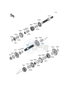 NINJA_250SL_ABS BX250BFF XX (EU ME A(FRICA) drawing Transmission