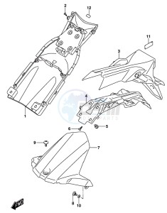 GSX-S1000F drawing REAR FENDER