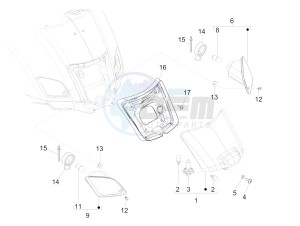 GTS 300 ie Super ABS (USA) (AU, HK) drawing Rear headlamps - Turn signal lamps