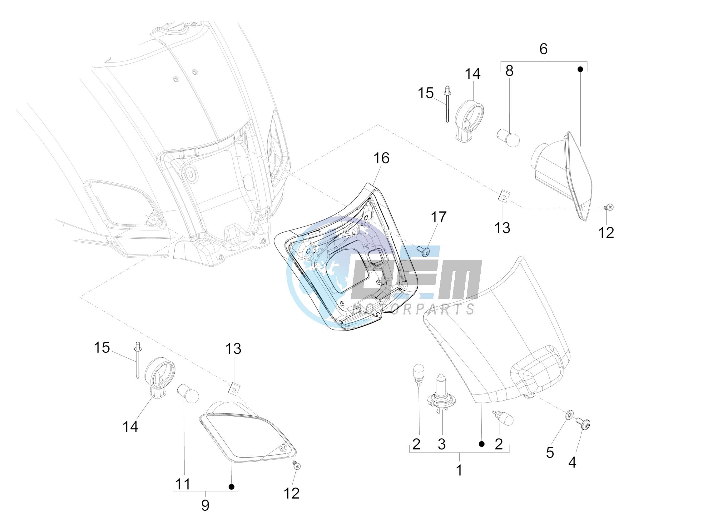 Rear headlamps - Turn signal lamps