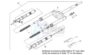 Rally 50 H2O drawing Front fork II