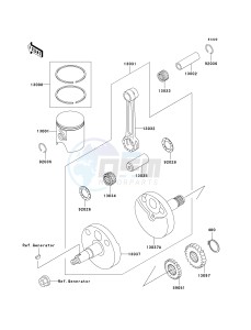 KX 65 A (A6) A6 drawing CRANKSHAFT_PISTON-- S- -