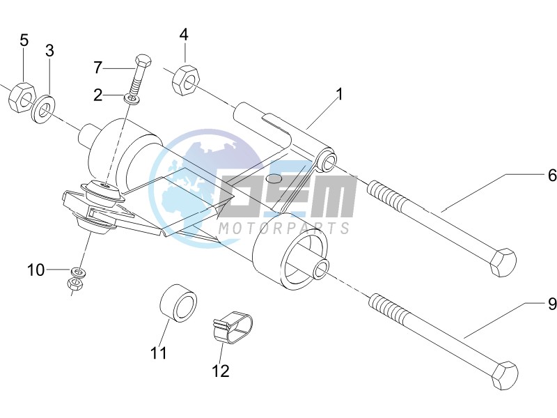 Swinging arm