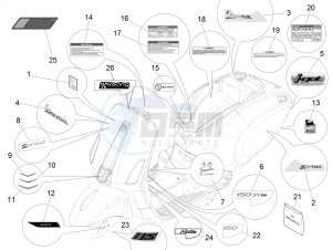 SPRINT 150 4T 3V IGET ABS E4 (NAFTA) drawing Plates - Emblems