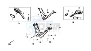 GTS 125I drawing COWLING HANDLEBAR