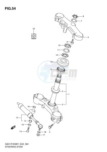 GSX-R1000 (E2) drawing STEERING STEM