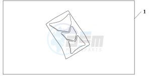 CBF600N drawing TANK PAD HONDA WING LOGO