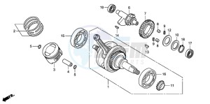 CBR125RS drawing CRANK SHAFT/PISTON