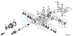 TRX250TEH Europe Direct - (ED) drawing SWINGARM