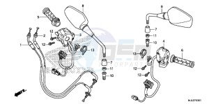 NC750SDE NC750SD Europe Direct - (ED) drawing SWITCH/ CABLE (NC700SD/ 750SD)