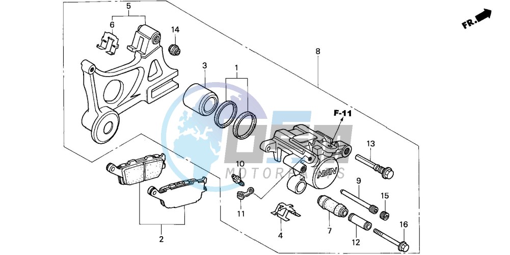 REAR BRAKE CALIPER