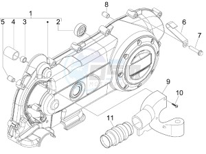 LX 50 4T-4V NL drawing Crankcase cover and cooling