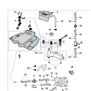 VIVA 3 L 50 2T SPORTLINE drawing TANK AND BENZINE