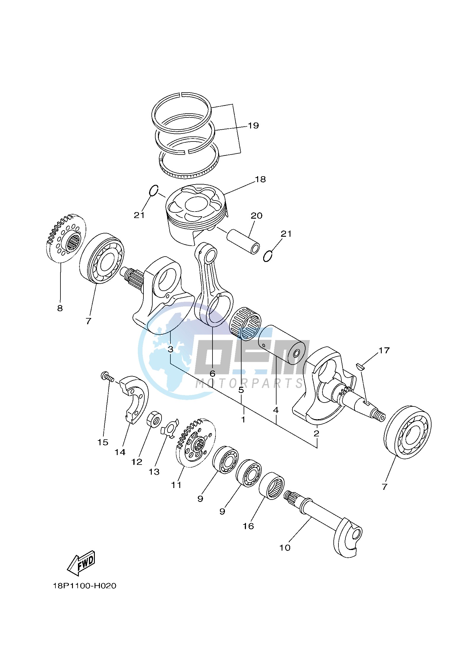 CRANKSHAFT & PISTON