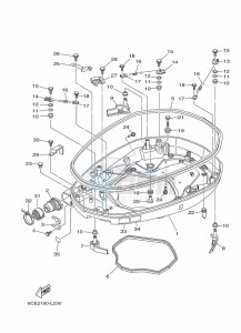 LF250XCA drawing BOTTOM-COVER-1