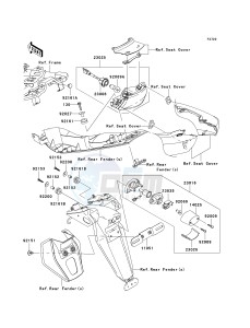 ER 650 A [ER-6N (EUROPEAN] (A6S-A8F) A8F drawing TAILLIGHT-- S- -