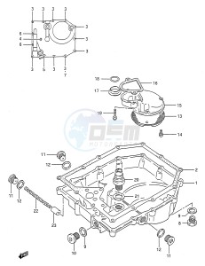 GSX-R750 (E28) drawing OIL PAN