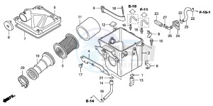 TRX90EX SPORTRAX90 drawing AIR CLEANER