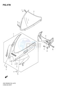 GSX-R600 (E2) drawing COWLING BODY (MODEL L0)