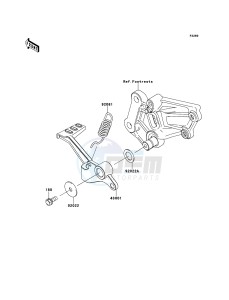 NINJA 250R EX250KBF GB XX (EU ME A(FRICA) drawing Brake Pedal