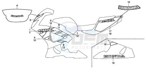 CBR900RR drawing STRIPE/MARK (2)