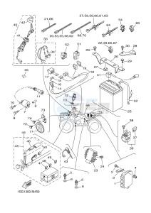 YFM350FWA GRIZZLY 350 4WD (1SG2) drawing ELECTRICAL 1