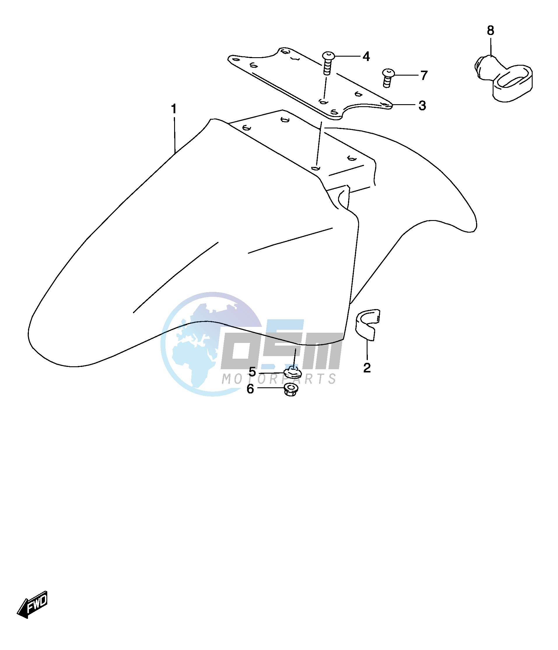 FRONT FENDER (MODEL K3)