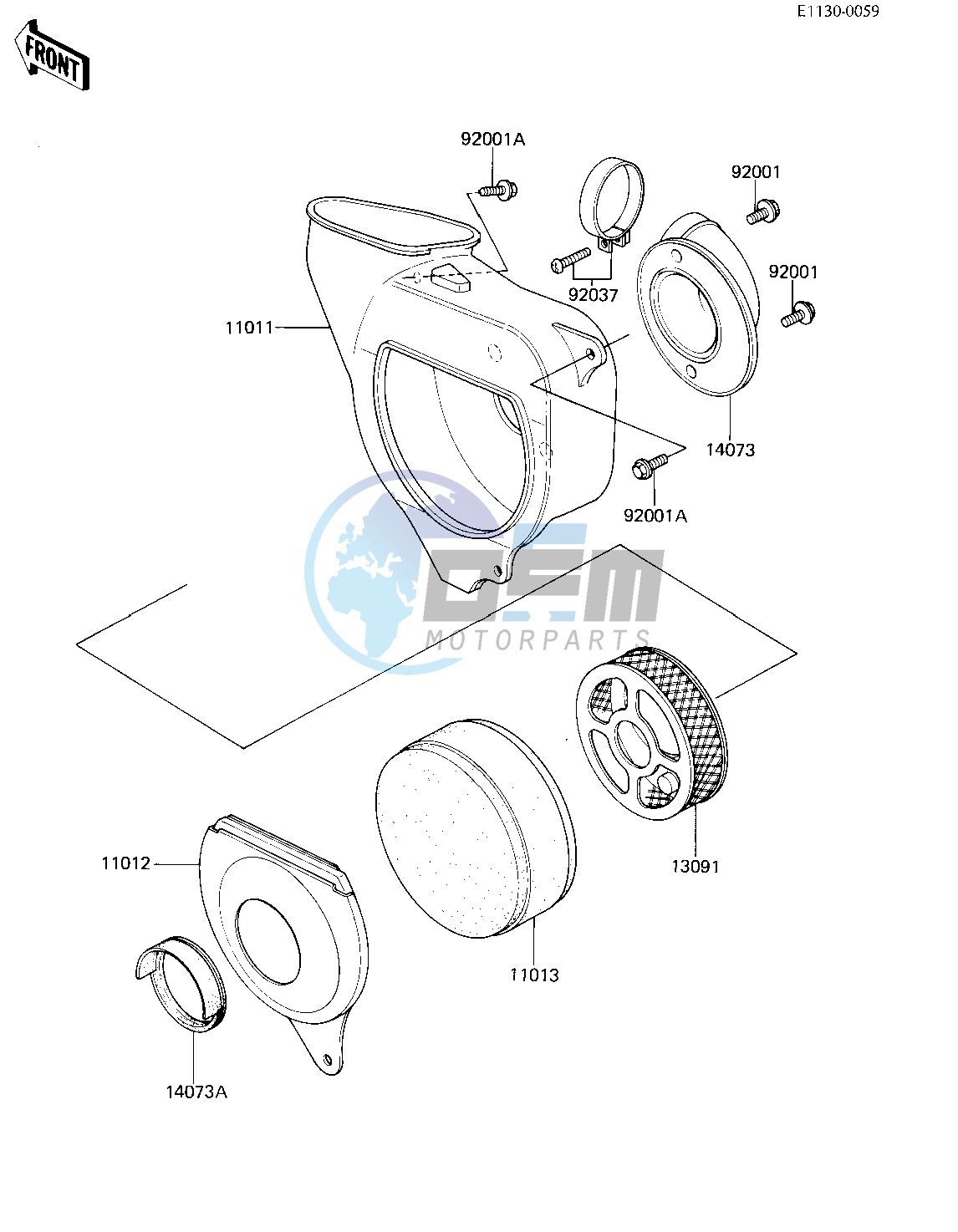 AIR CLEANER -- 82 KX80-C2- -