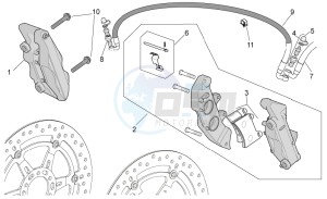 Tuono V4 1100 Factory (EMEA, APAC) (AU, EU, HK, JP, MAL, RC, S, T, TH) drawing Front brake caliper