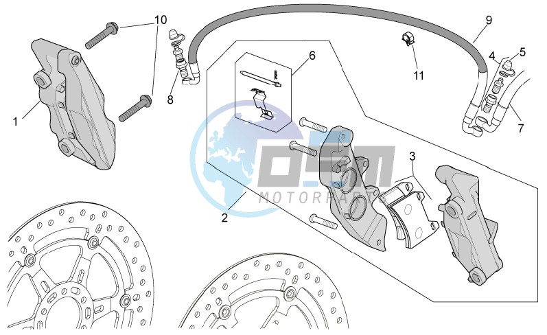 Front brake caliper