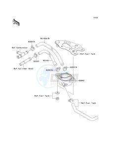 KVF 650 G [BRUTE FORCE 650 4X4I HARDWOODS GREEN HD] (G6F-G9F) G9F drawing FUEL PUMP