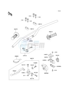 KX 80 W [KX80] (W1-W3) [KX80] drawing HANDLEBAR